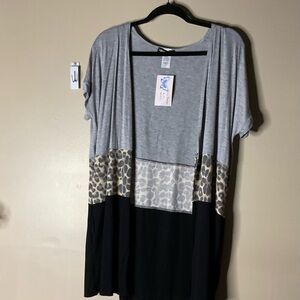 Chic Leopard Print Open Cardigan